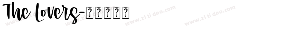 The Lovers字体转换